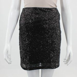 H&M Women Black Sequence Skirt